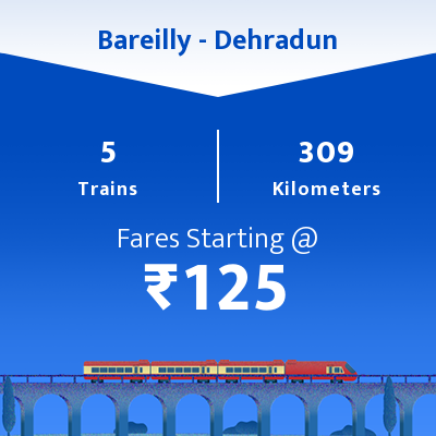 Bareilly To Dehradun Trains